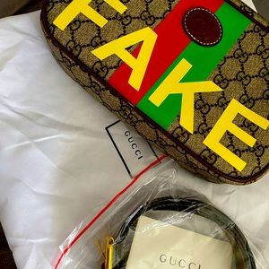 It’s a Gucci belt bag can be worn around waist or across chest. It is brand new
